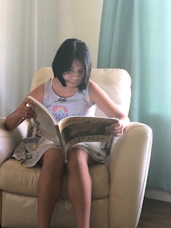Hannah reading