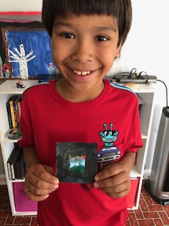 Ephraim with painting